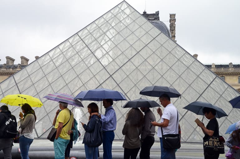 museo-louvre-lluvia (1) Qué hacer en París si llueve: Visitar museos imprescindibles